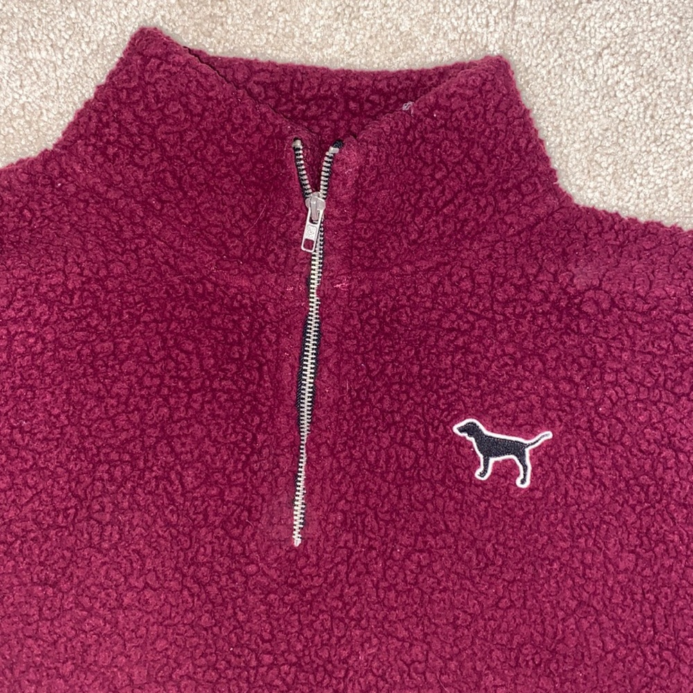 PINK sherpa quarter zip